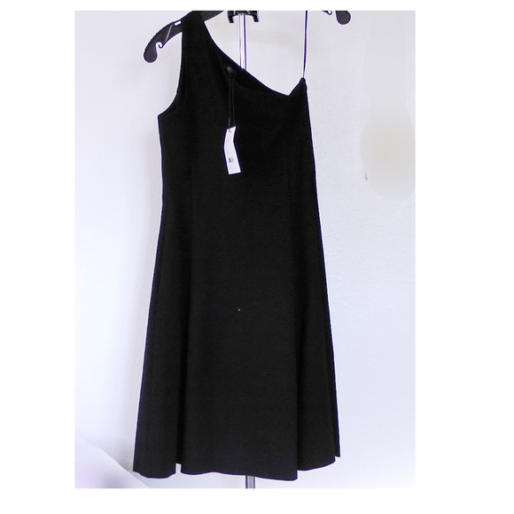 NWT Theory Leainna One-Shoulder Cocktail Dress - Picture 3 of 11